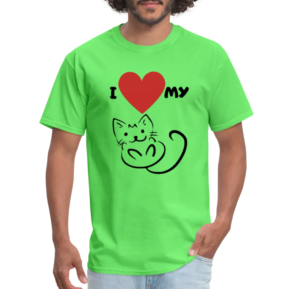 I HEART MY CAT Men's T-Shirt