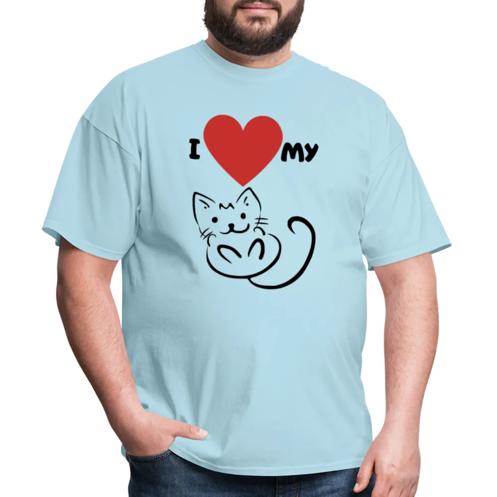 I HEART MY CAT Men's T-Shirt