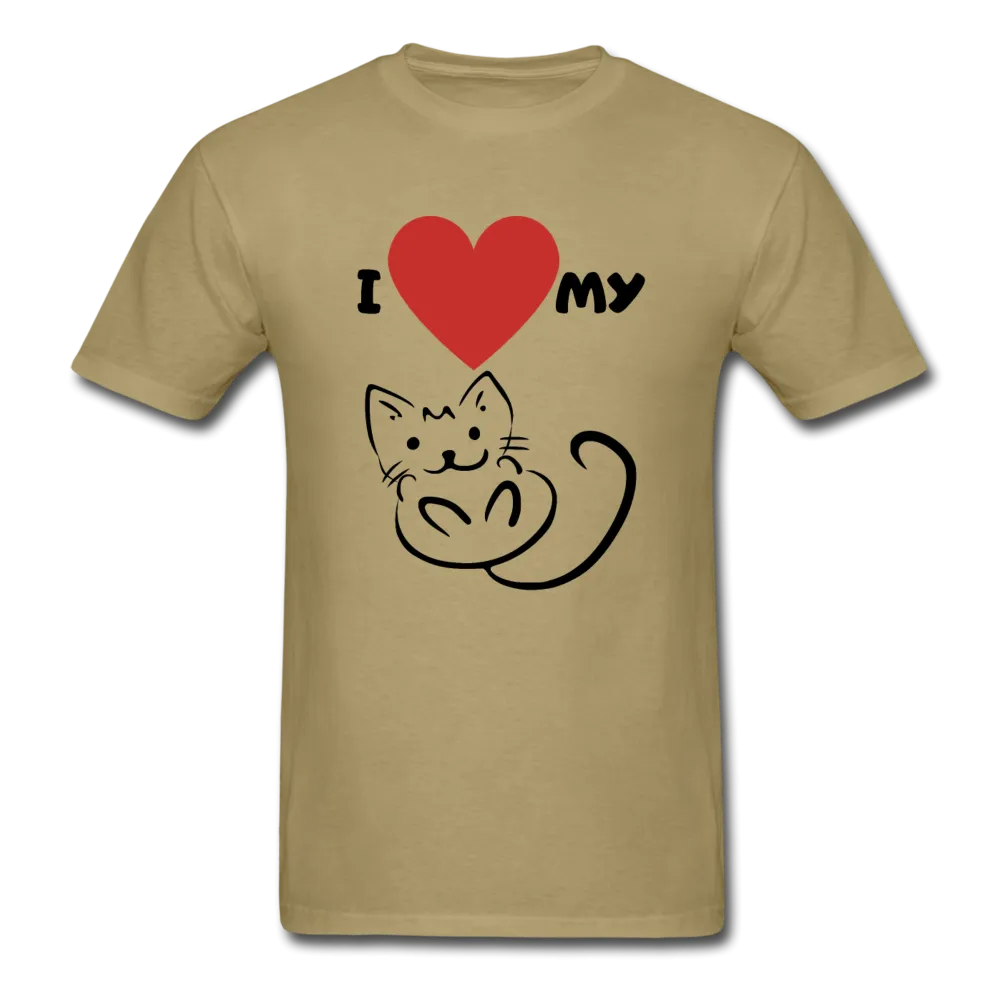 I HEART MY CAT Men's T-Shirt