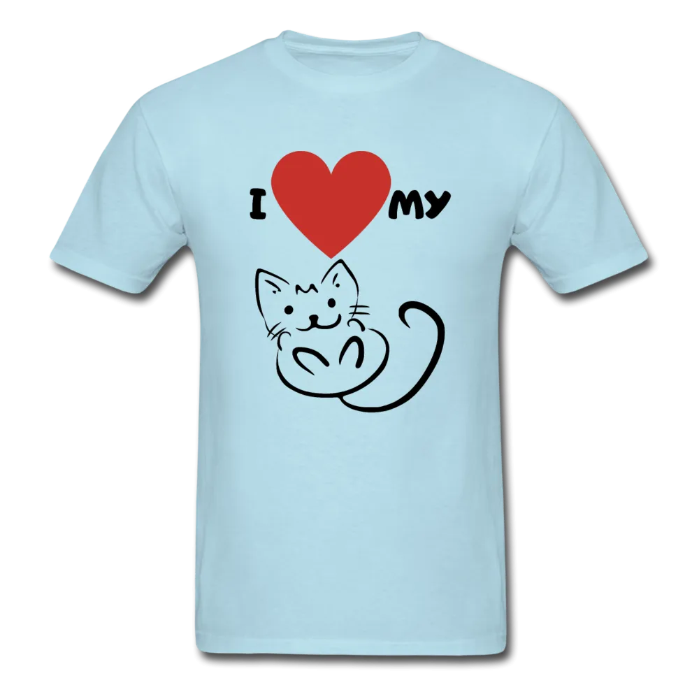 I HEART MY CAT Men's T-Shirt
