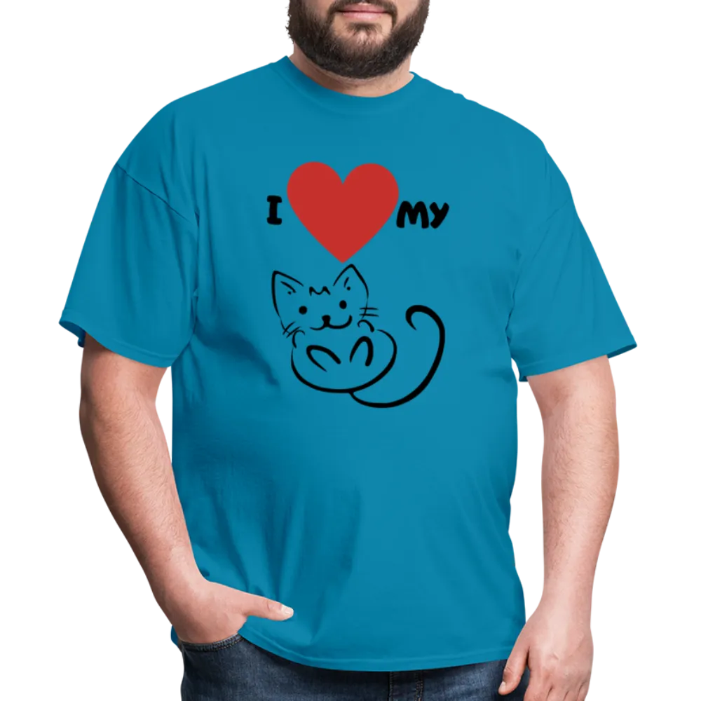 I HEART MY CAT Men's T-Shirt