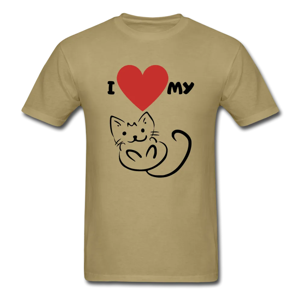 I HEART MY CAT Men's T-Shirt