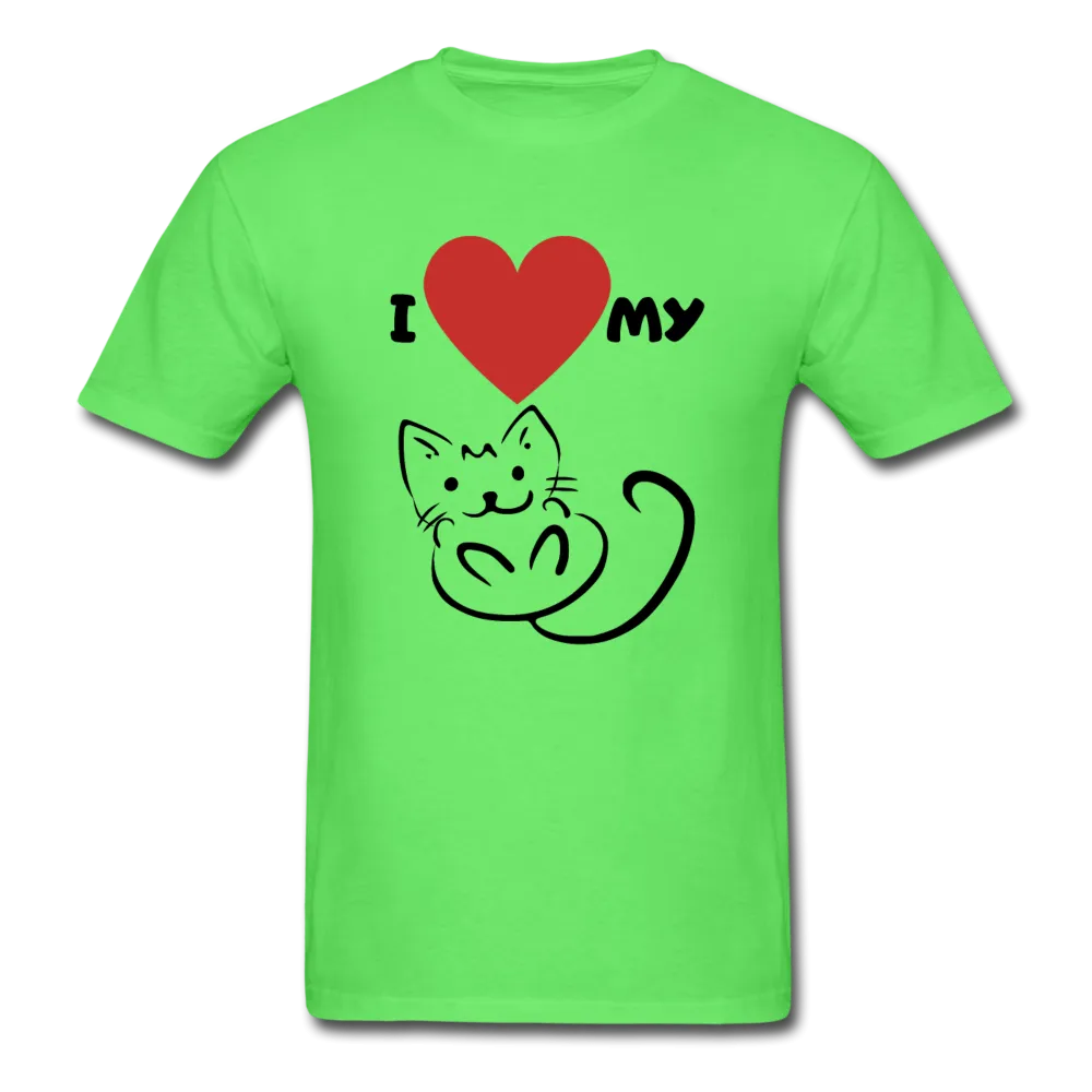 I HEART MY CAT Men's T-Shirt