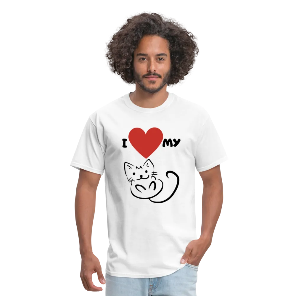 I HEART MY CAT Men's T-Shirt