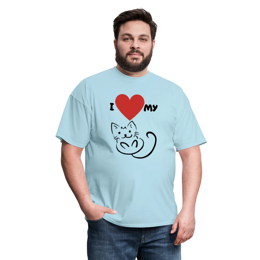 I HEART MY CAT Men's T-Shirt