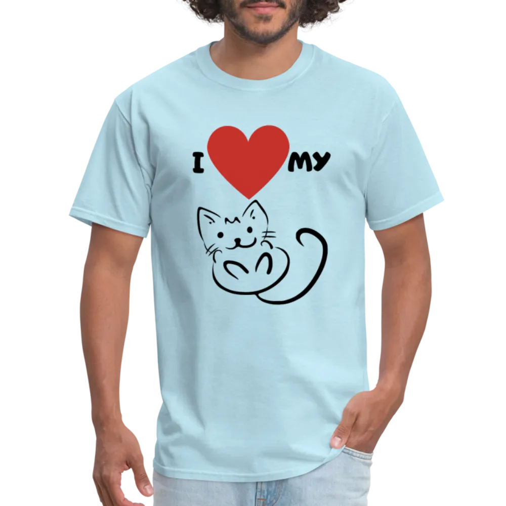 I HEART MY CAT Men's T-Shirt