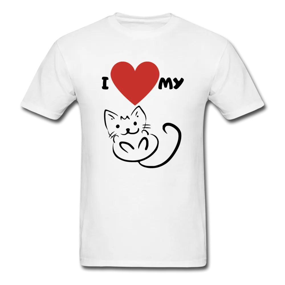 I HEART MY CAT Men's T-Shirt