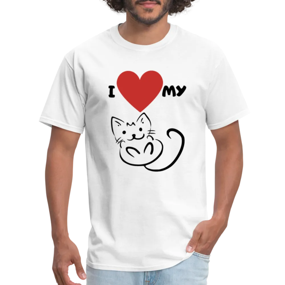 I HEART MY CAT Men's T-Shirt