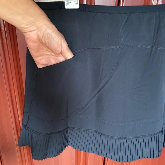 IBKUL Crystal Pleated Mini Skirt Skort Preppy Golf Tennis PickleBall Resort New