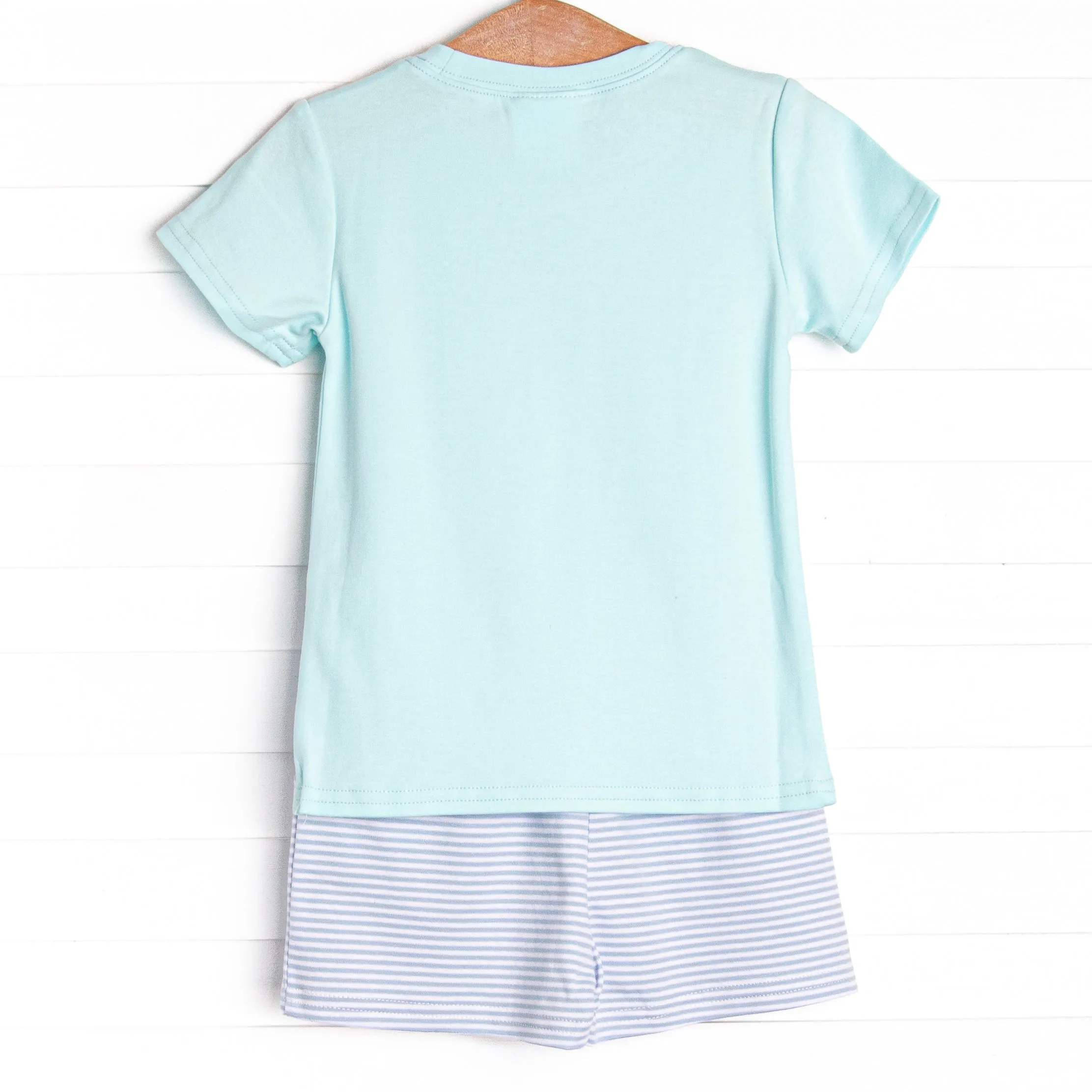 I'll Be Sea-ing You Pima Short Set, Mint