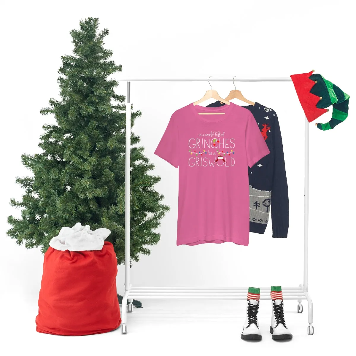 In a world full of GRINCHES be a GRISWOLD-Unisex Jersey Short Sleeve Tee
