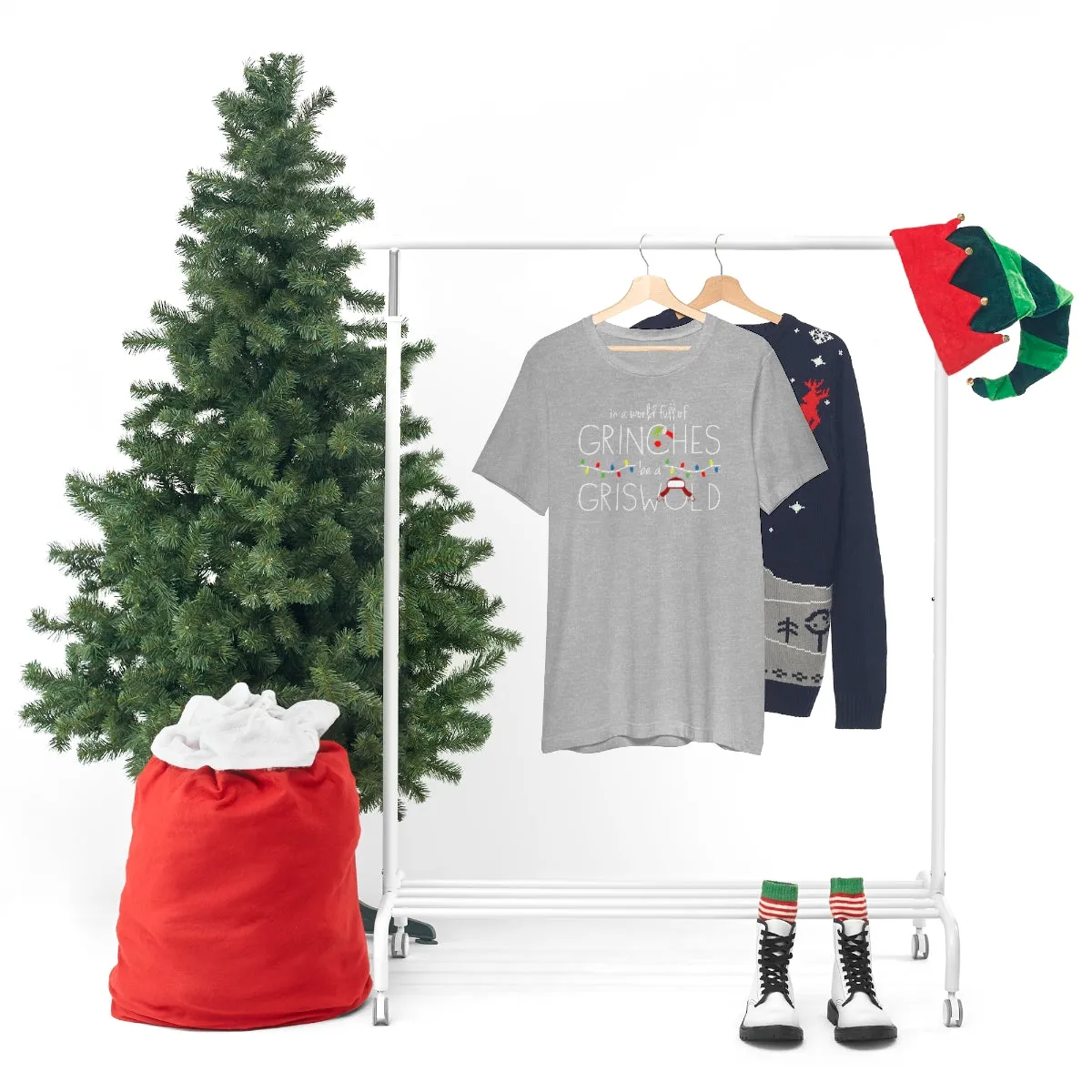 In a world full of GRINCHES be a GRISWOLD-Unisex Jersey Short Sleeve Tee