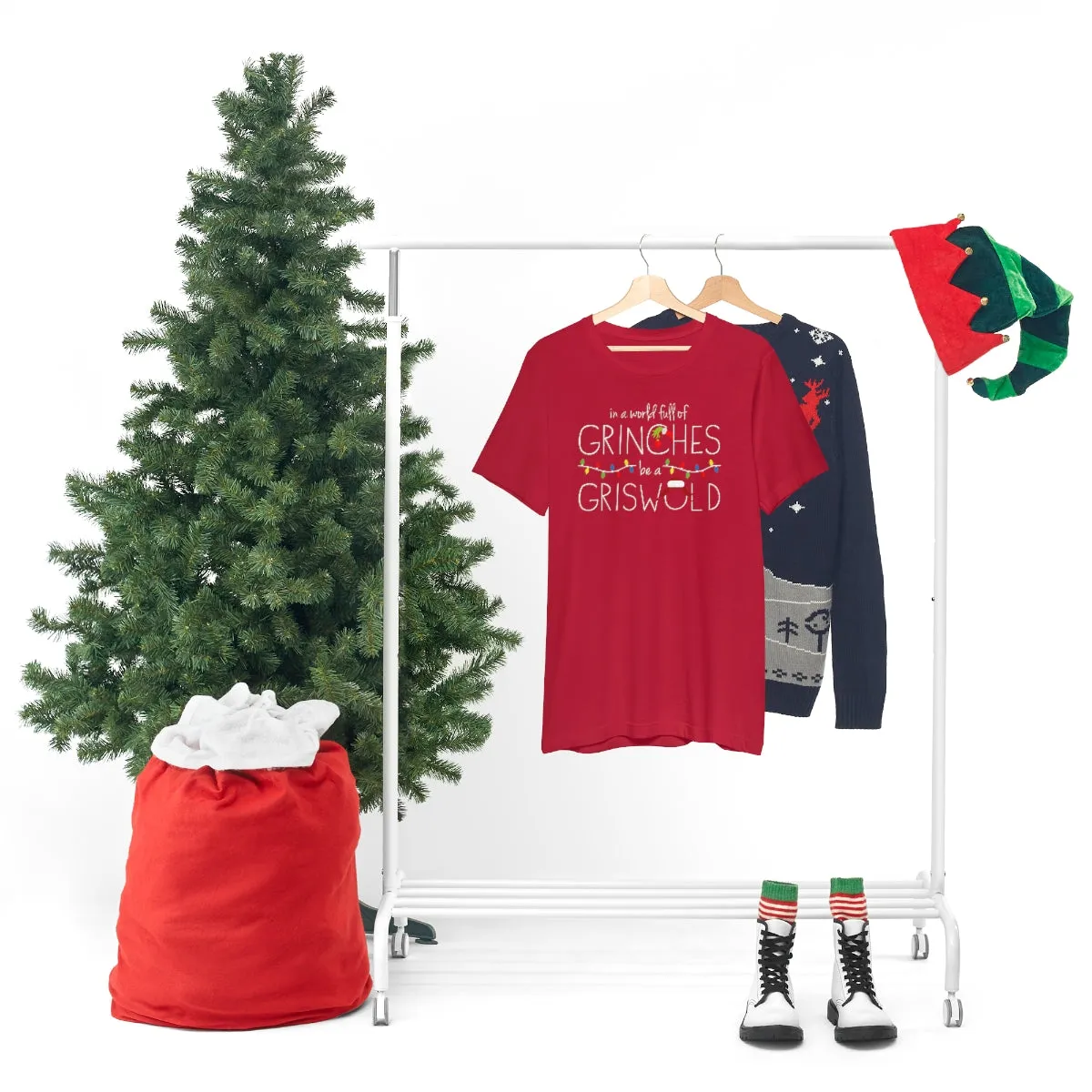 In a world full of GRINCHES be a GRISWOLD-Unisex Jersey Short Sleeve Tee