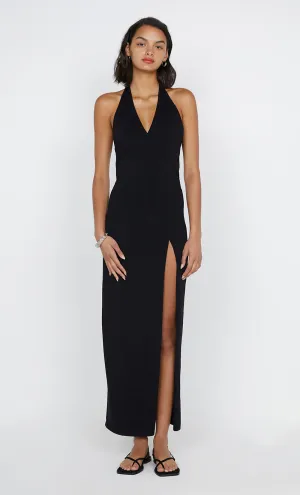 Irie Halter Dress Black