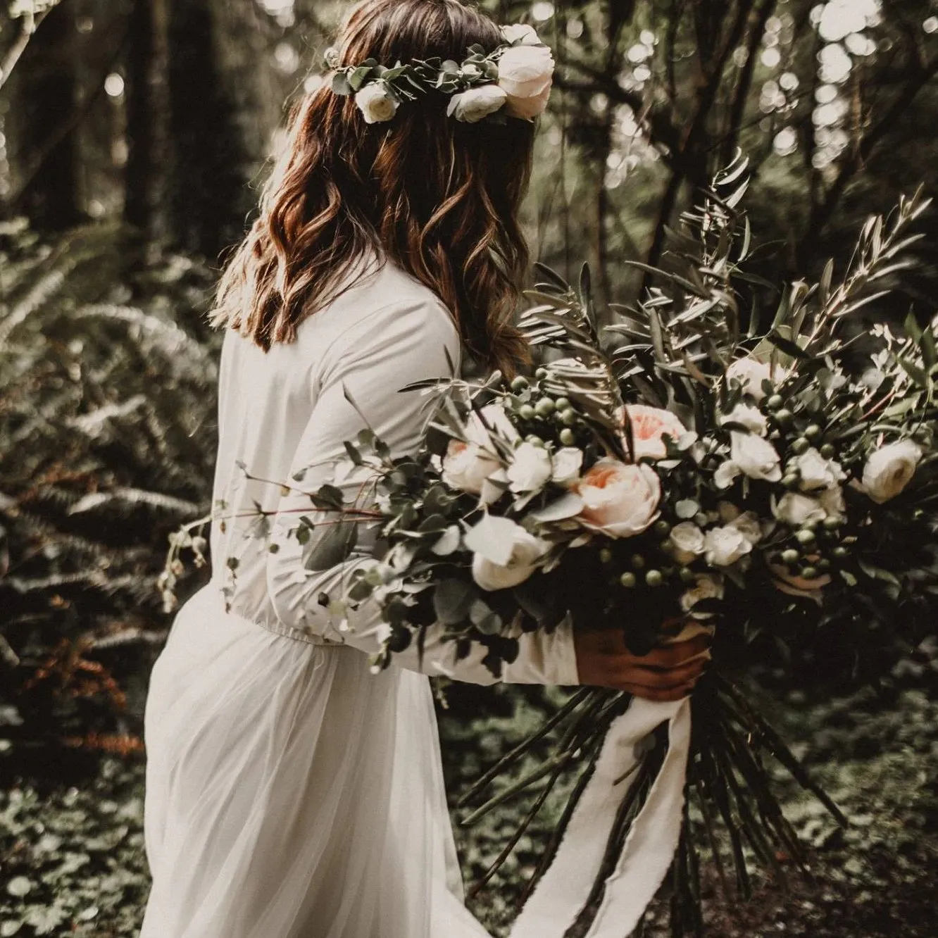 Ivory maxi tulle dress  #1066