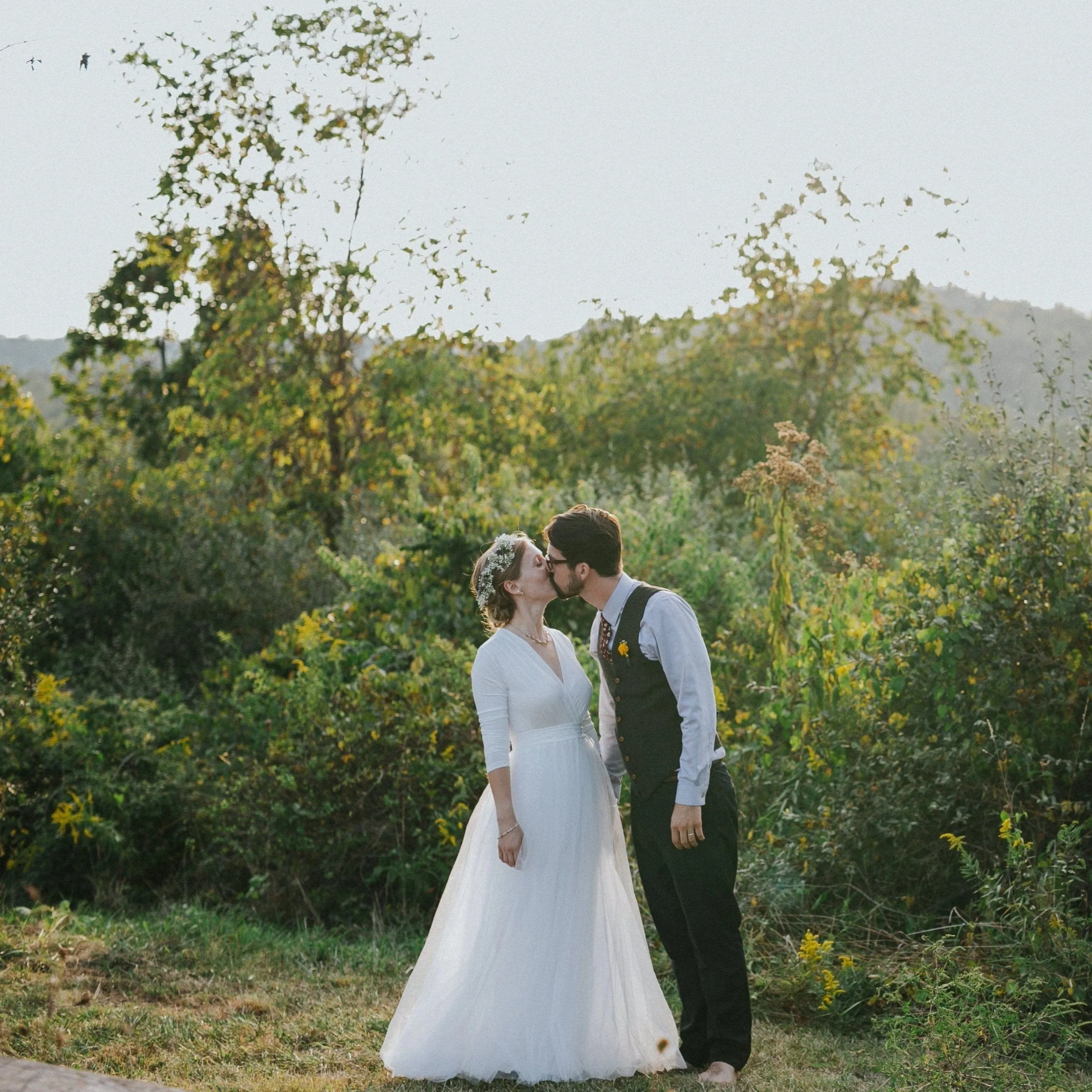 Ivory maxi tulle dress  #1066