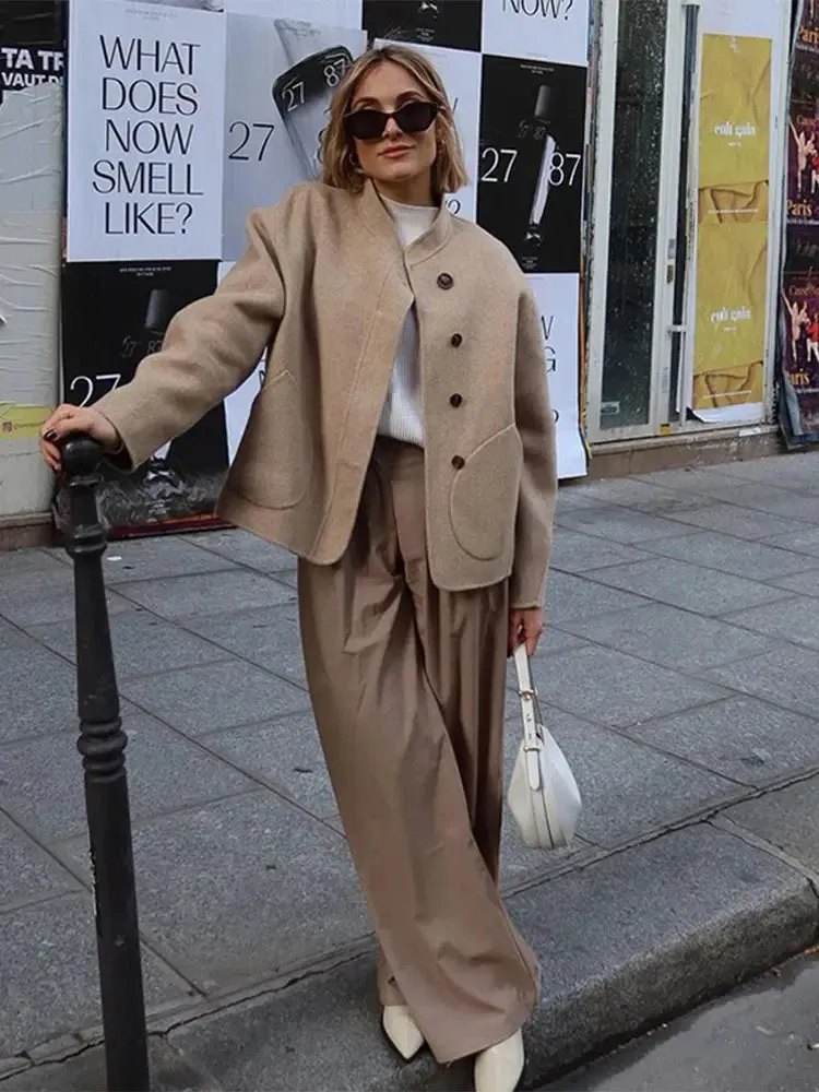 Ivy | Oversized Wool Blend Coat