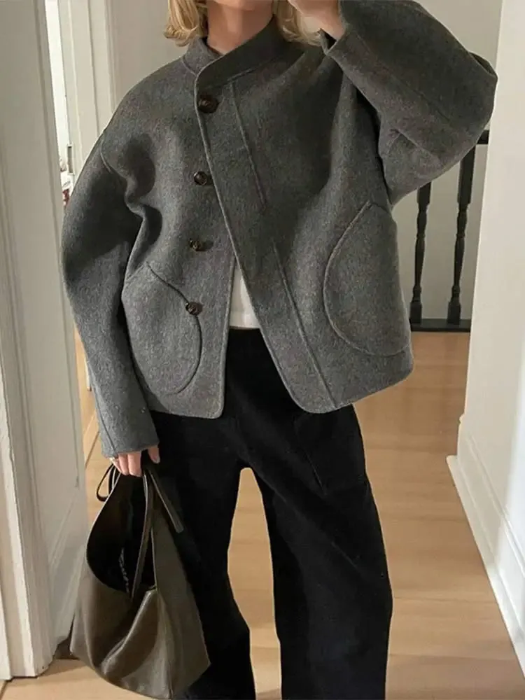 Ivy | Oversized Wool Blend Coat