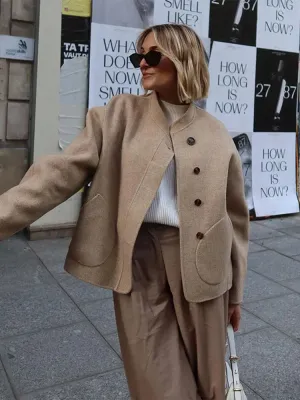 Ivy | Oversized Wool Blend Coat