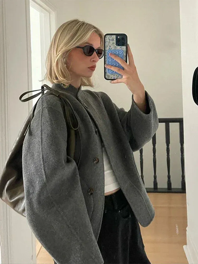 Ivy | Oversized Wool Blend Coat