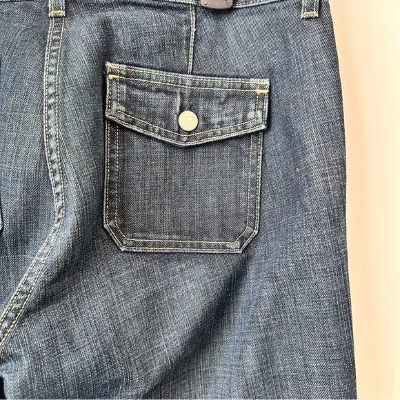 J Crew Vintage OG Denim Jeans Flap Pockets Size 10