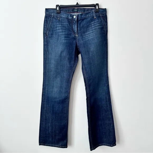 J Crew Vintage OG Denim Jeans Flap Pockets Size 10