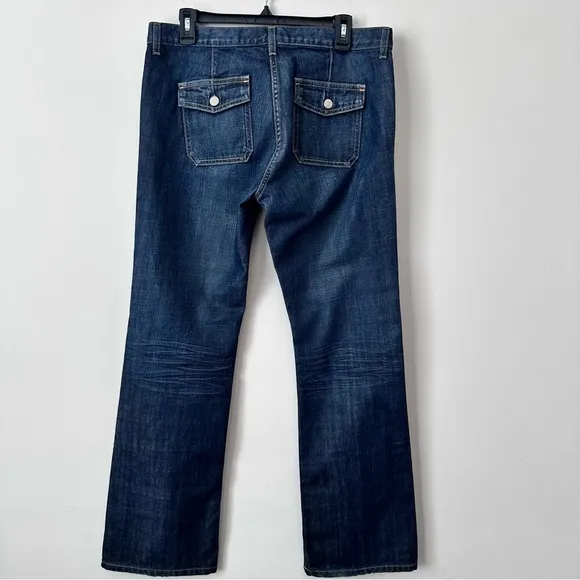 J Crew Vintage OG Denim Jeans Flap Pockets Size 10