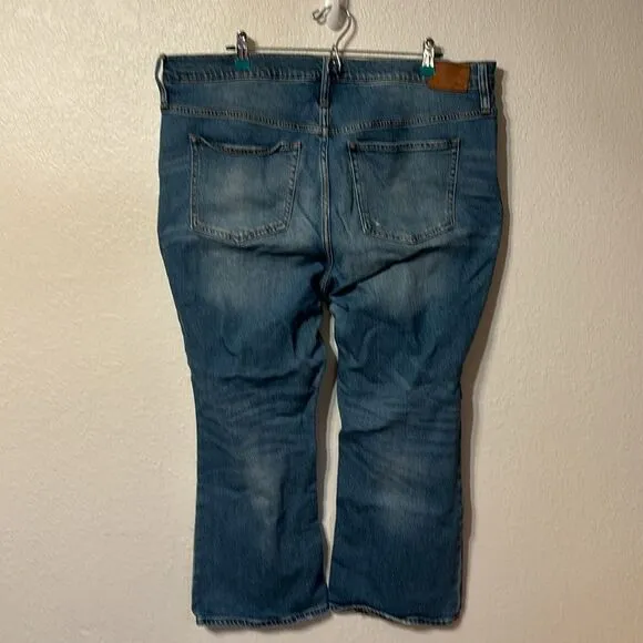J. Crew Distressed Demi Boot Crop Jeans Size 34