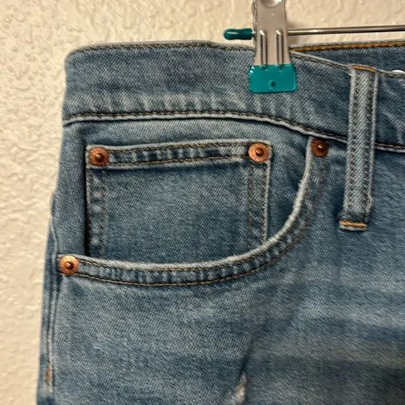J. Crew Distressed Demi Boot Crop Jeans Size 34