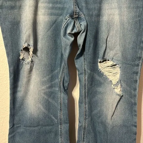 J. Crew Distressed Demi Boot Crop Jeans Size 34