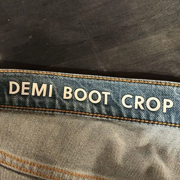 J. Crew Distressed Demi Boot Crop Jeans Size 34