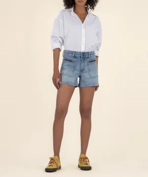 Jane Zipper Front Pocket Shorts