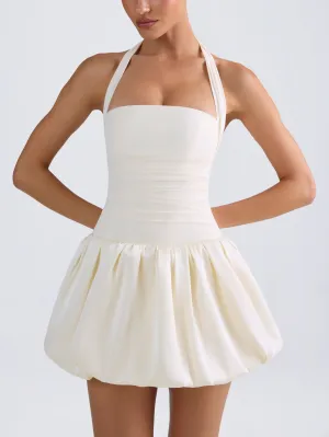 JazzHer Ludmila Halterneck Bubble Hem Dress