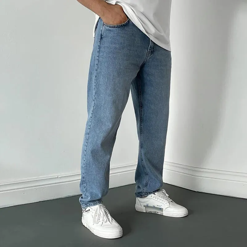 Jean droit simple décontracté vintage