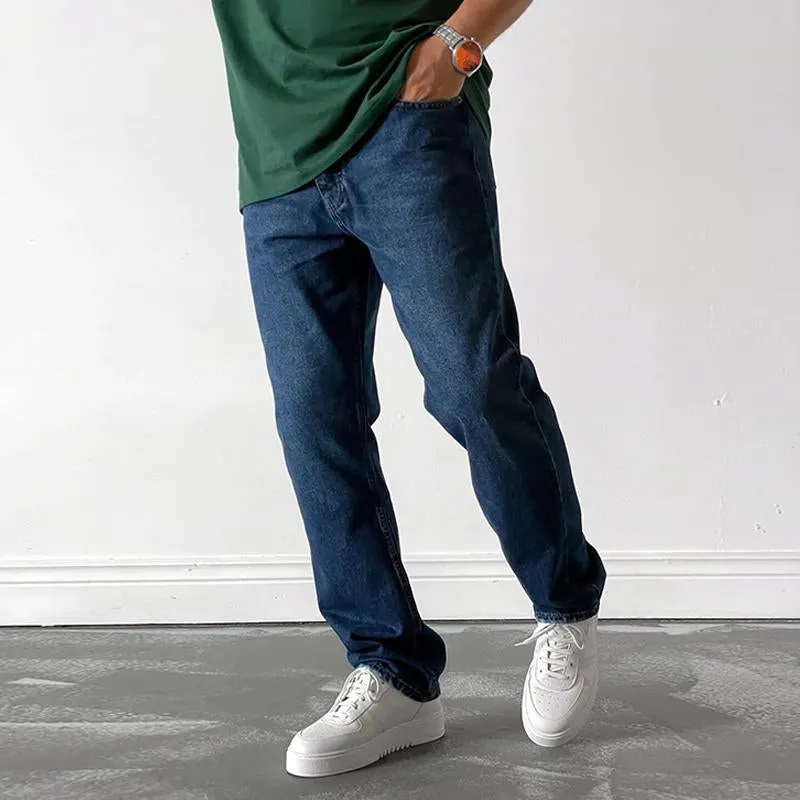 Jean droit simple décontracté vintage