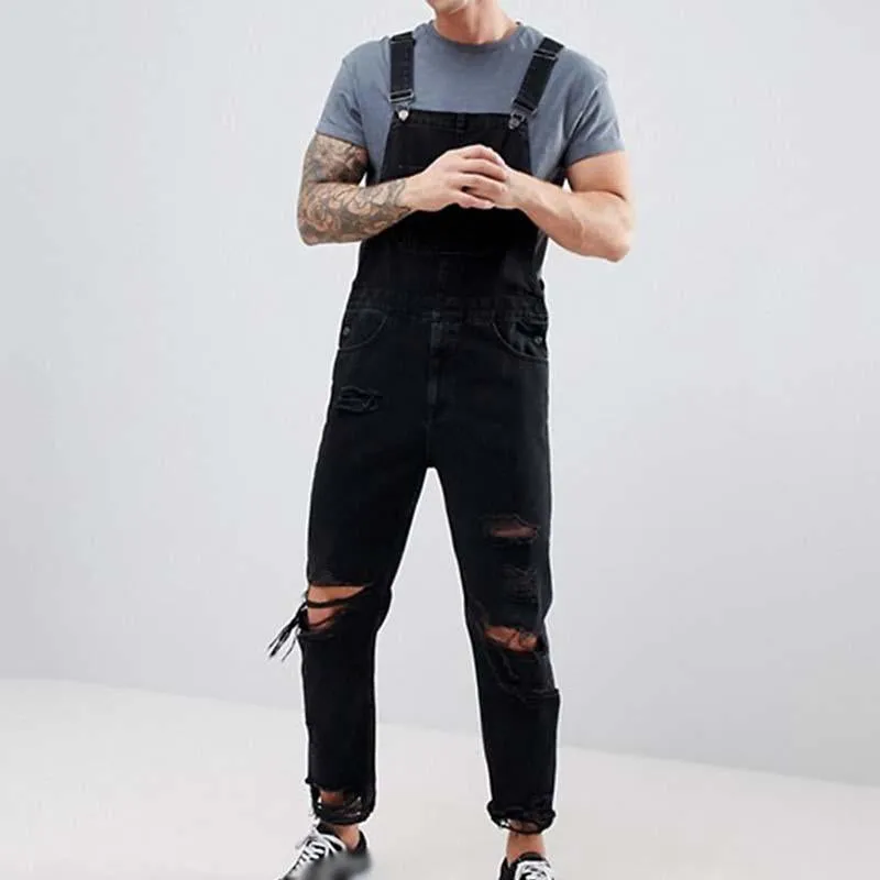Jean en denim déchiré à la mode pour hommes