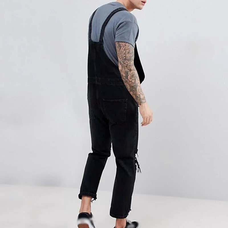 Jean en denim déchiré à la mode pour hommes