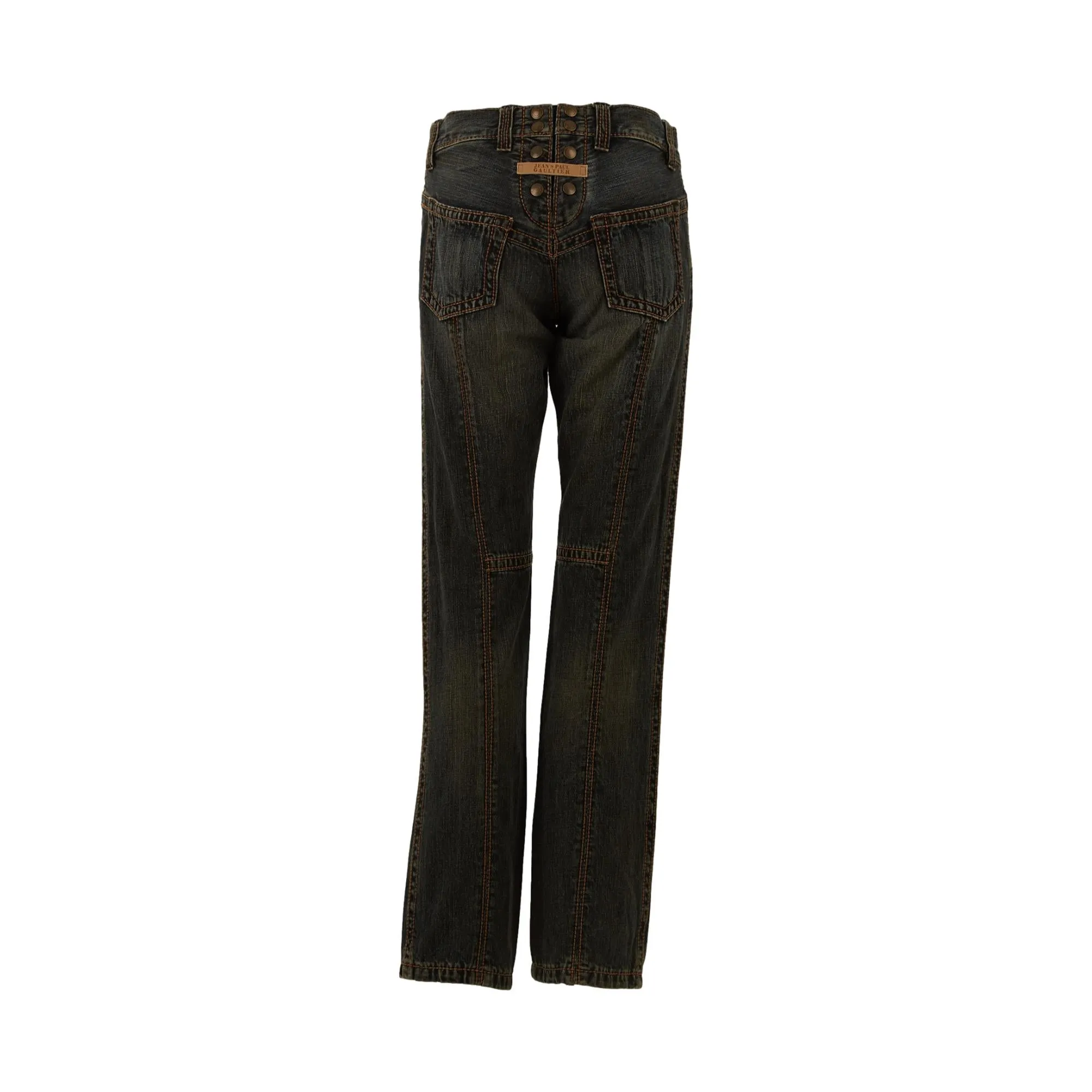 Jean Paul Gaultier Logo Patch Jeans