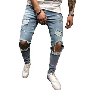 Jeans déchirés décontractés vintage