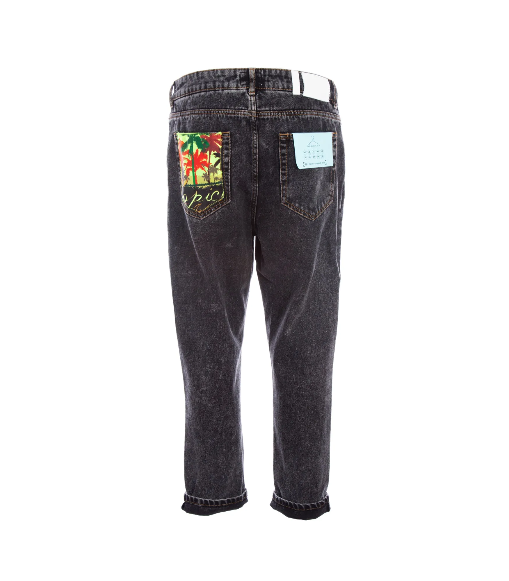 Jeans Patch Fumetto - Colore Unico