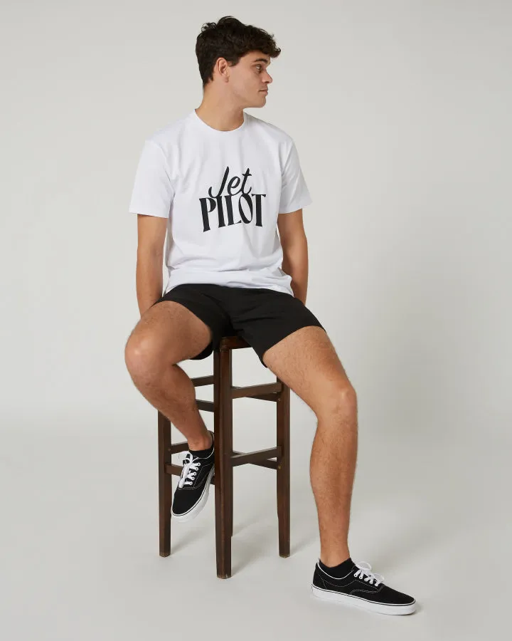 Jetpilot Contrast Mens Tee - White