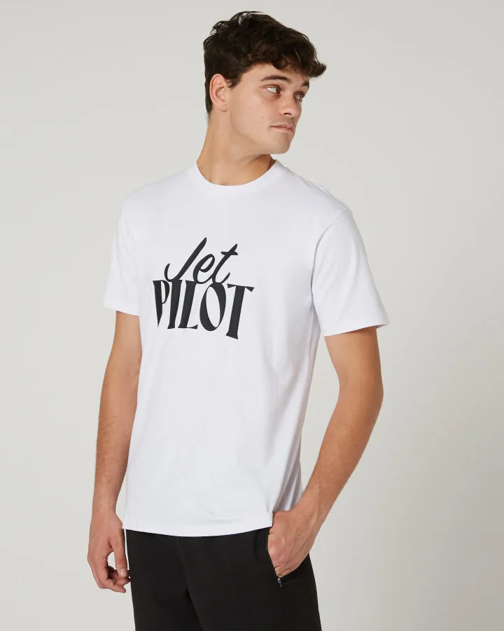 Jetpilot Contrast Mens Tee - White