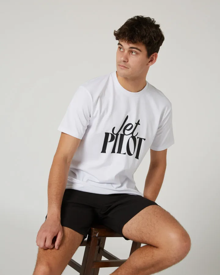 Jetpilot Contrast Mens Tee - White