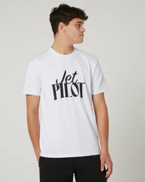 Jetpilot Contrast Mens Tee - White
