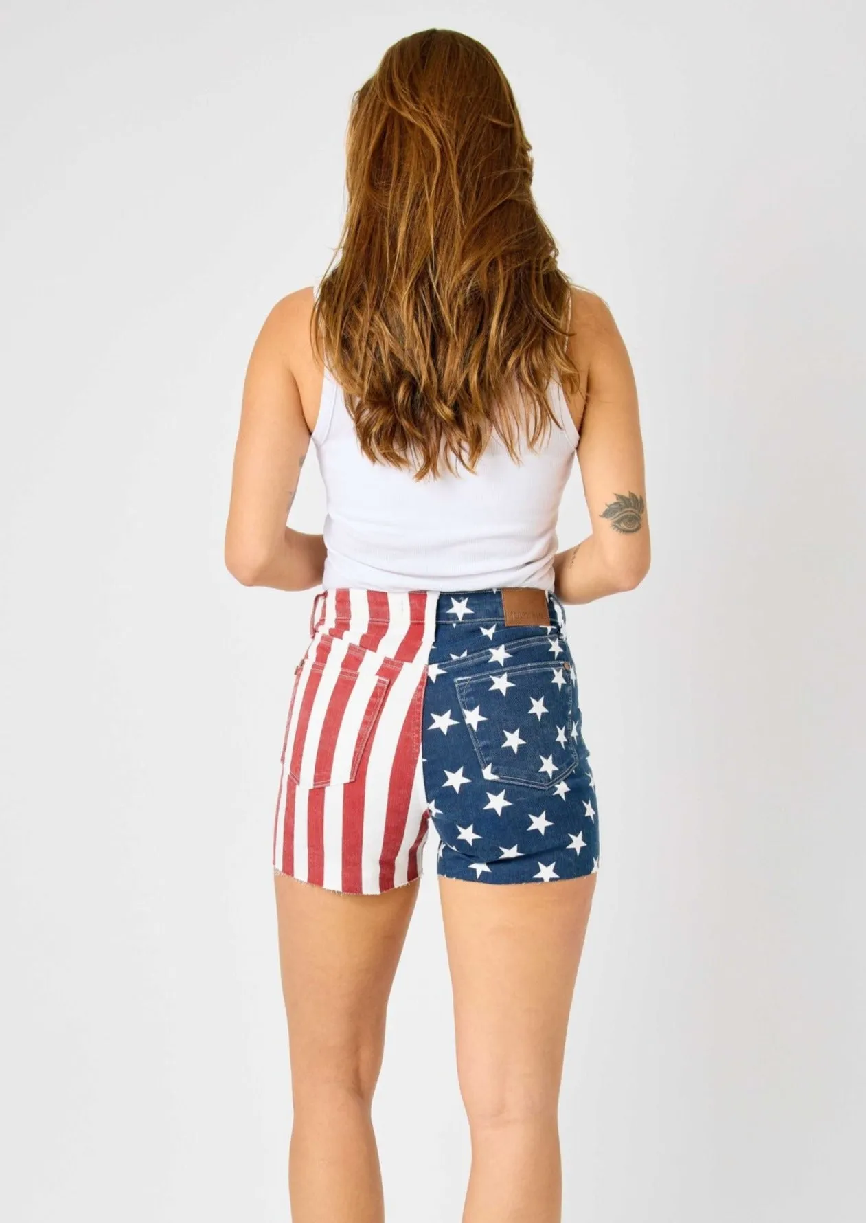 JUDY BLUE Americana Shorts