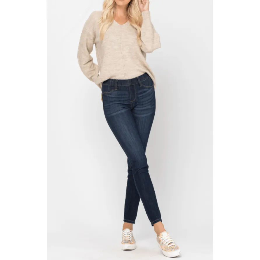 judy blue Mid-rise pull on skinny jegging