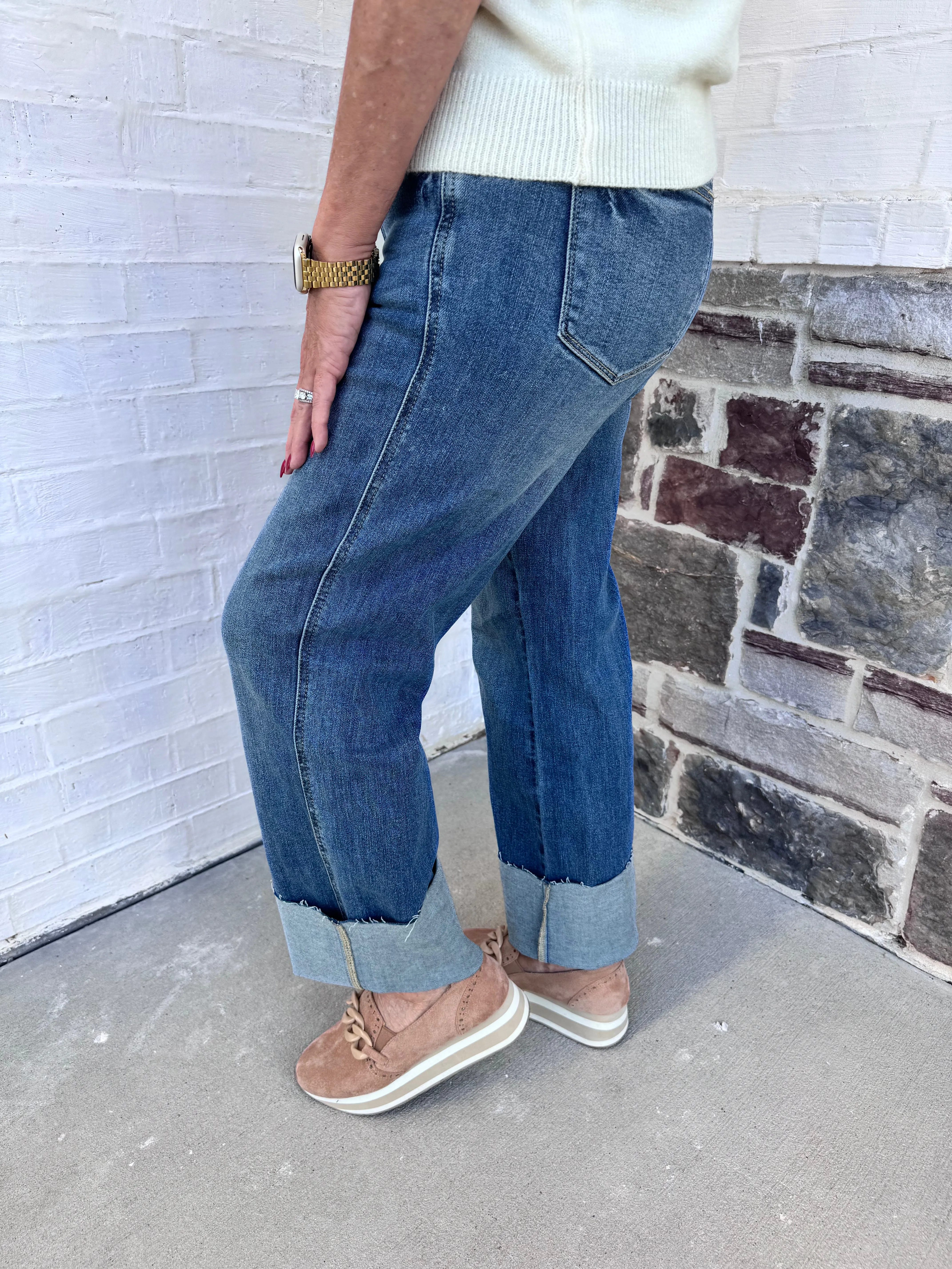 Judy Blue: Tummy Control Vintage Straight Jeans