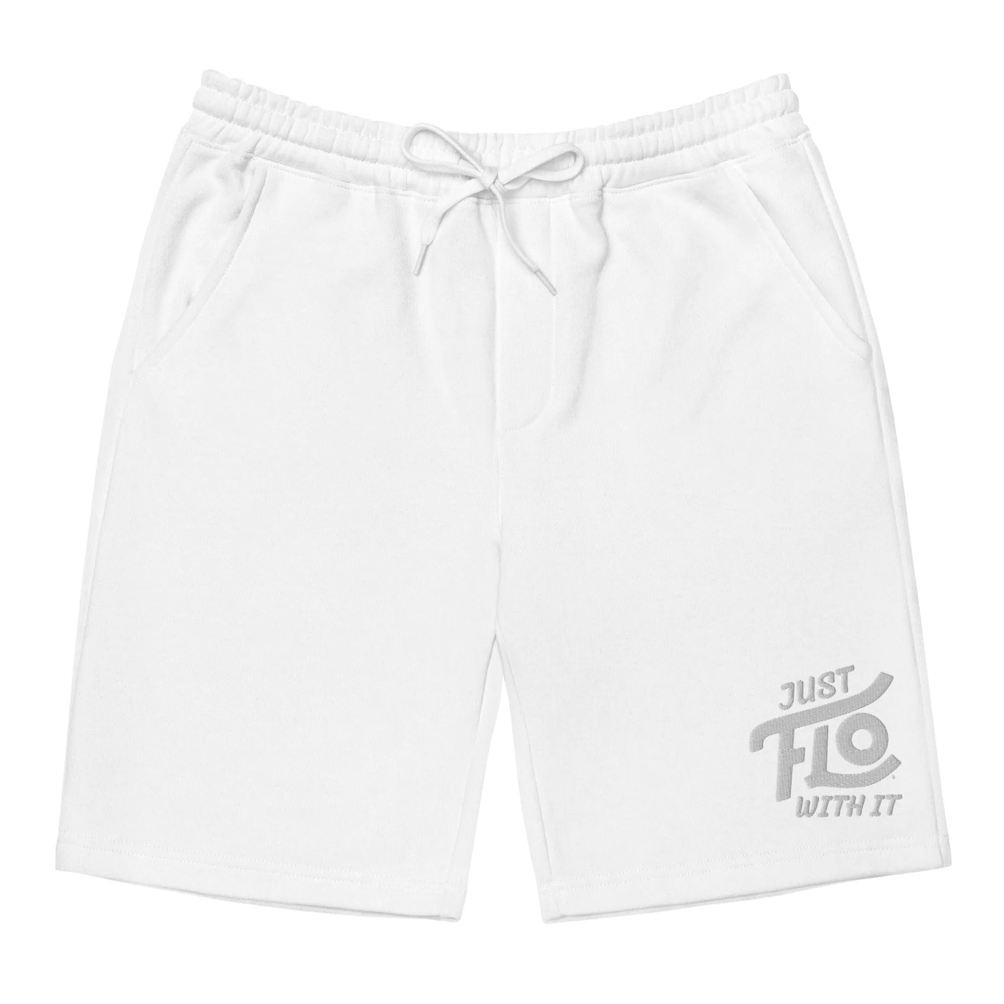 Just FLO With It Jogger Shorts (White)