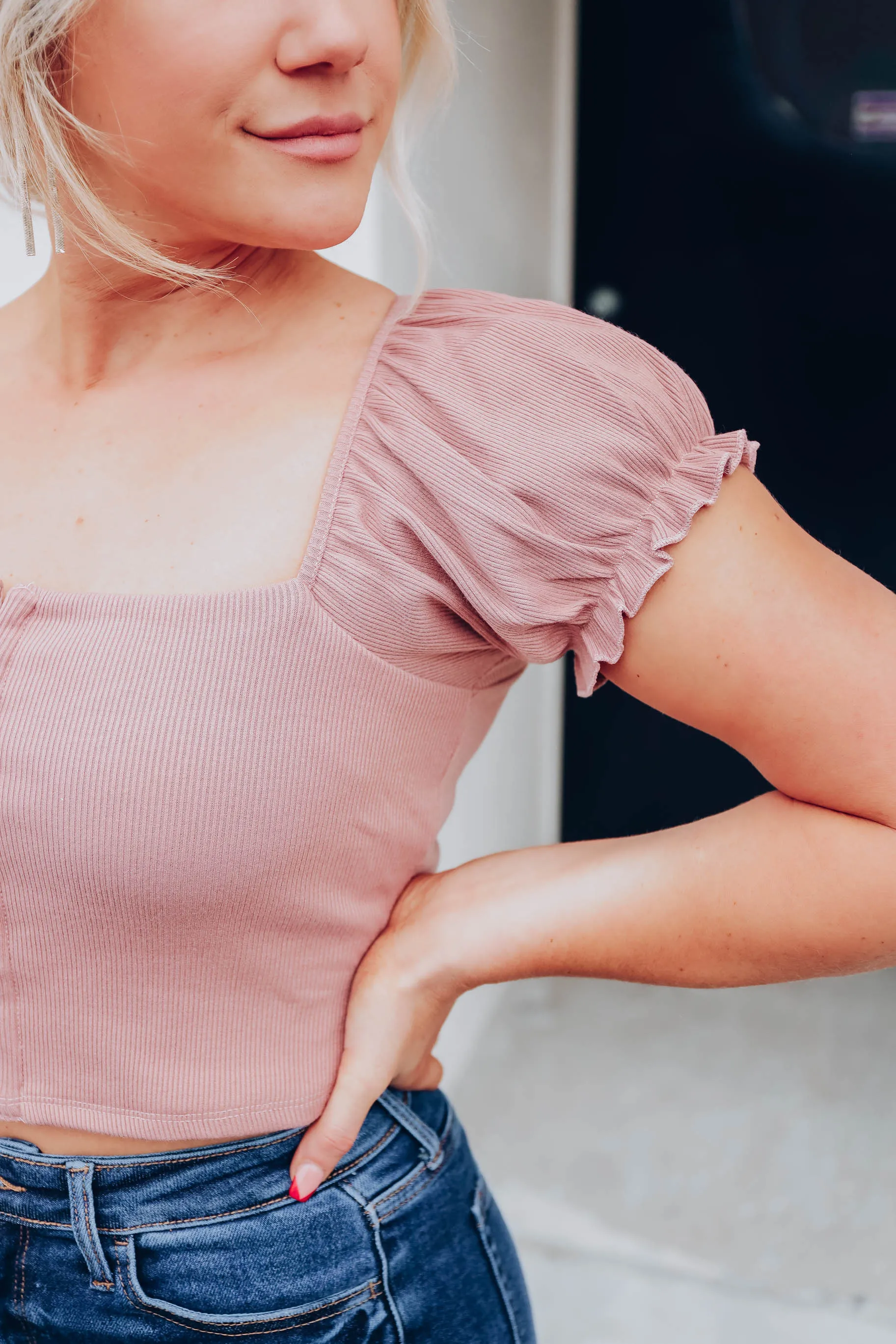 Kadence Crop Top - Mauve