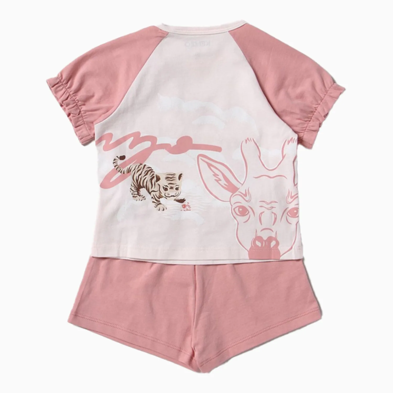 Kid's Organic Jersey Cotton T Shirt And Shorts Outfit